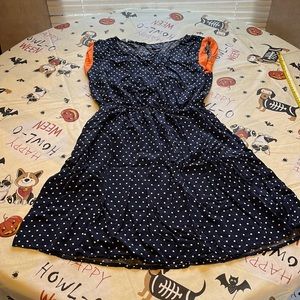 Gap Navy Dot Medium pocket dress